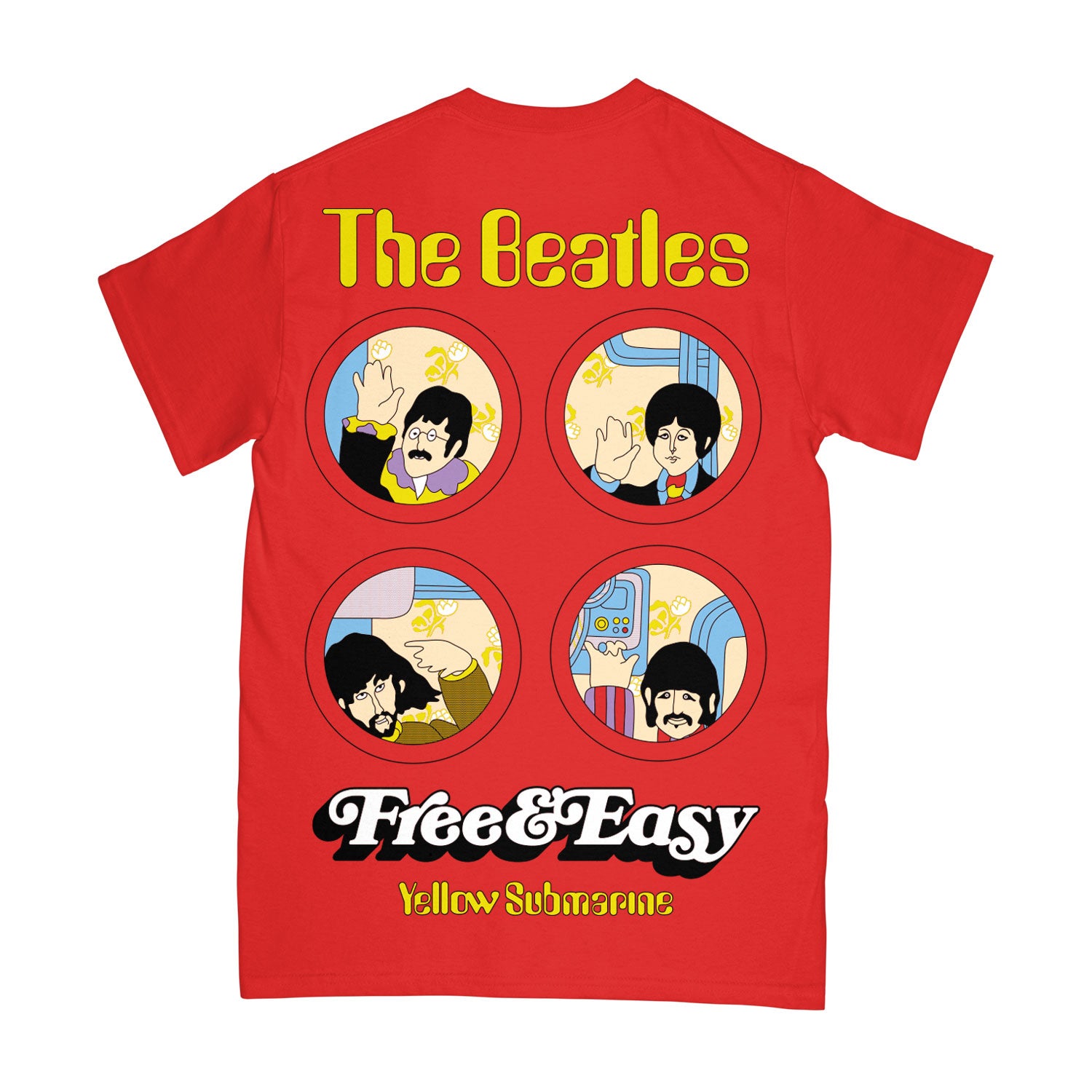 F&E x The Beatles Yellow Submarine Wave SS Tee - Free & Easy