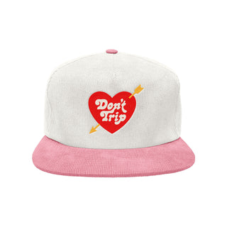 Heart & Arrow Two Tone Corduroy Snapback Hat