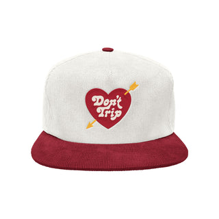Heart & Arrow Two Tone Corduroy Snapback Hat