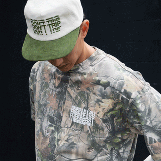 Don't Even Trip Two Tone Corduroy Snapback Hat