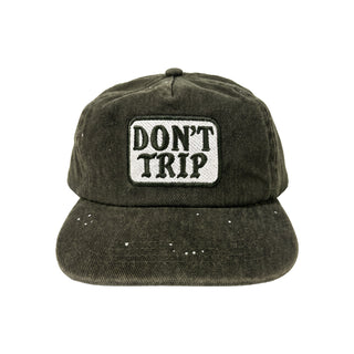 Don't Trip Washed Denim 5 Panel Snapback