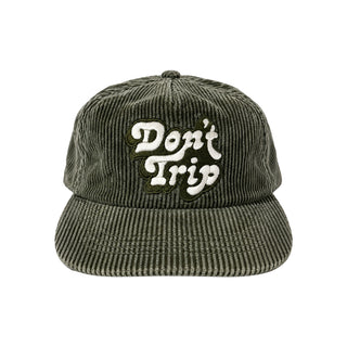 Don't Trip Drop Shadow Washed Corduroy Snapback