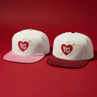 Heart & Arrow Two Tone Corduroy Snapback Hat