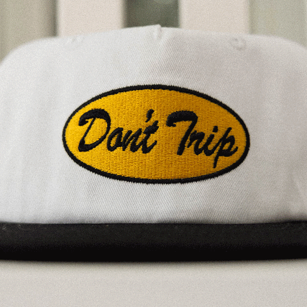 Oval Two Tone Short Brim Snapback Hat Free & Easy