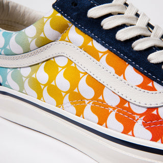 Vans x F&E OG Old Skool LX in Dress Blues + Marshmallow + F&E Signature Gradient-Free & Easy