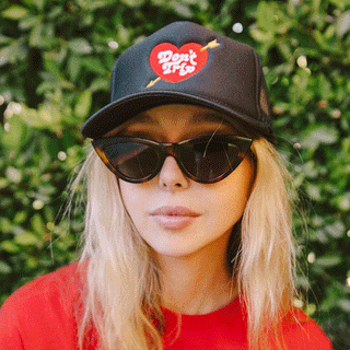 Heart & Arrow Embroidered Trucker Hat