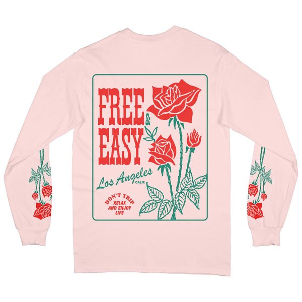Free&Easy La Rosa 長袖 Tシャツ 送関込 La Rosa LS Tee - Free & Easy