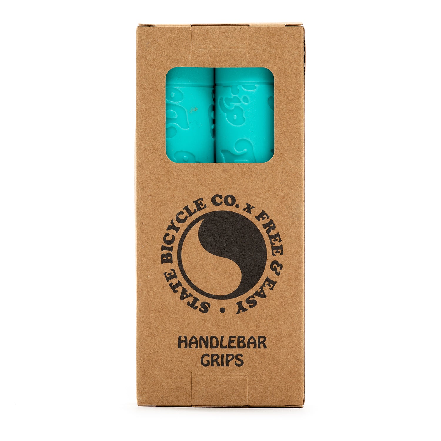 State Bicycle Co. x Free & Easy - "Don't Trip" Grips - Teal