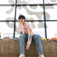 Load image into Gallery viewer, Natural Rainbow LS Tee
