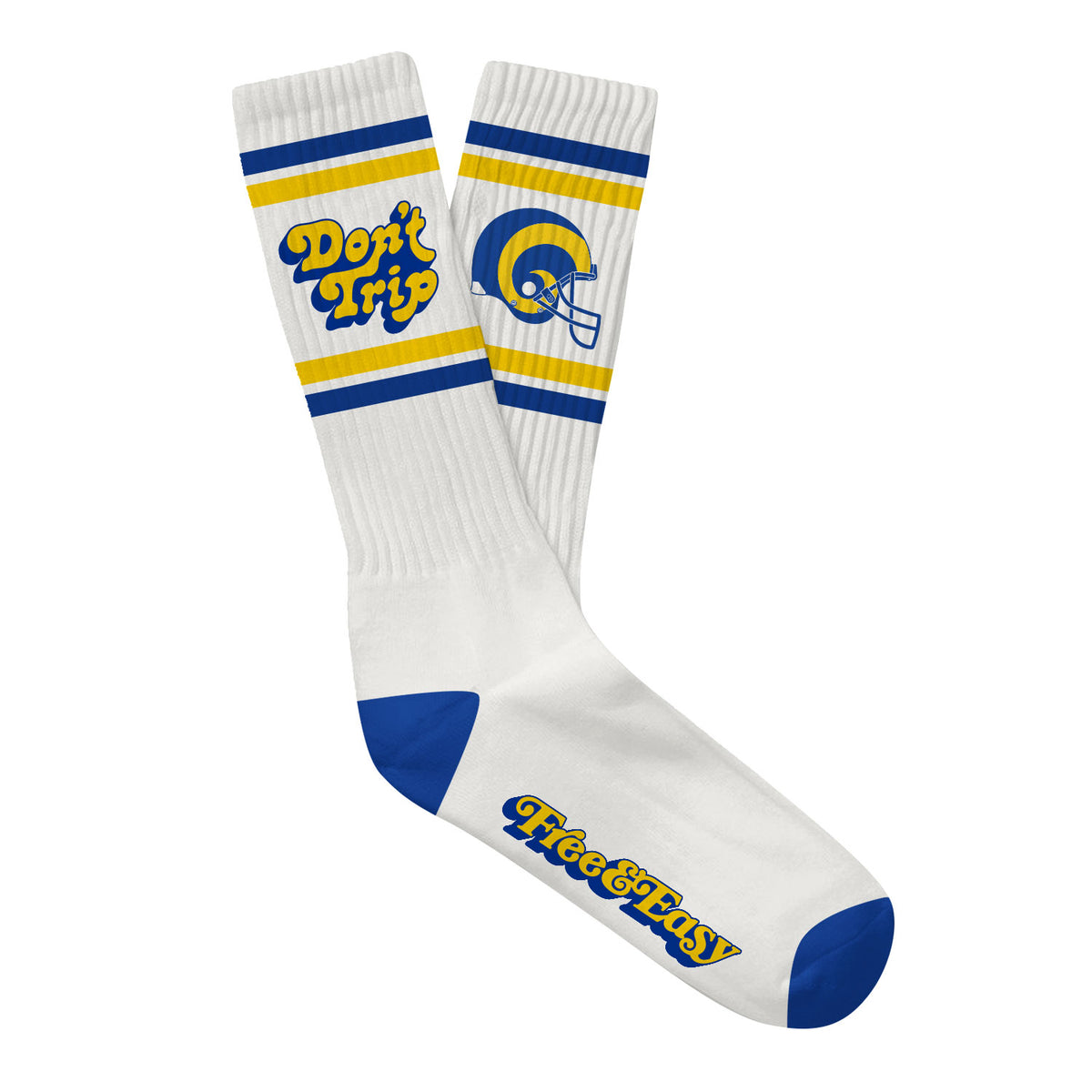F&E x LA Rams Don't Trip Socks - Free & Easy