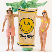 Load image into Gallery viewer, Be Happy Beach Towel
