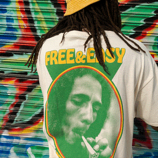 Free&Easy × BOB MARLEY スプリフ 半袖 Tシャツ 送関込 F&E x Bob Marley Spliff SS Tee - Free & Easy