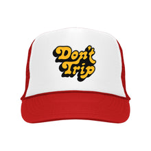 Load image into Gallery viewer, Camp McDonalds Don&#39;t Trip Embroidered Trucker Hat

