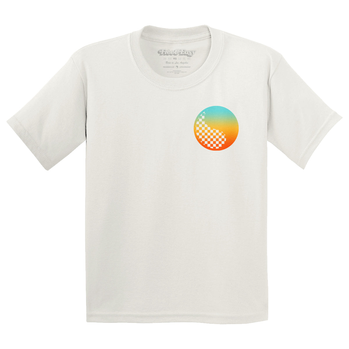 Checkered Yin Yang Kids SS Tee