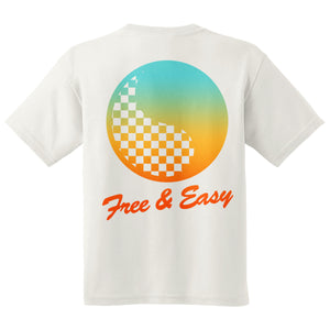 Checkered Yin Yang Kids SS Tee