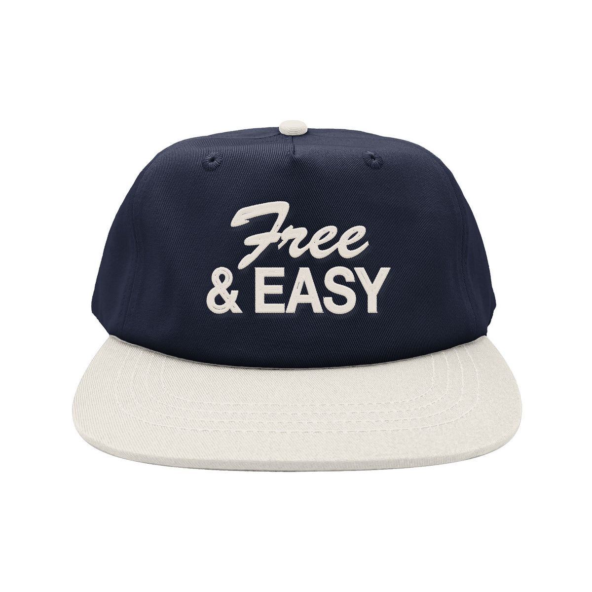 Free & Easy Two Tone Short Brim Snapback Hat