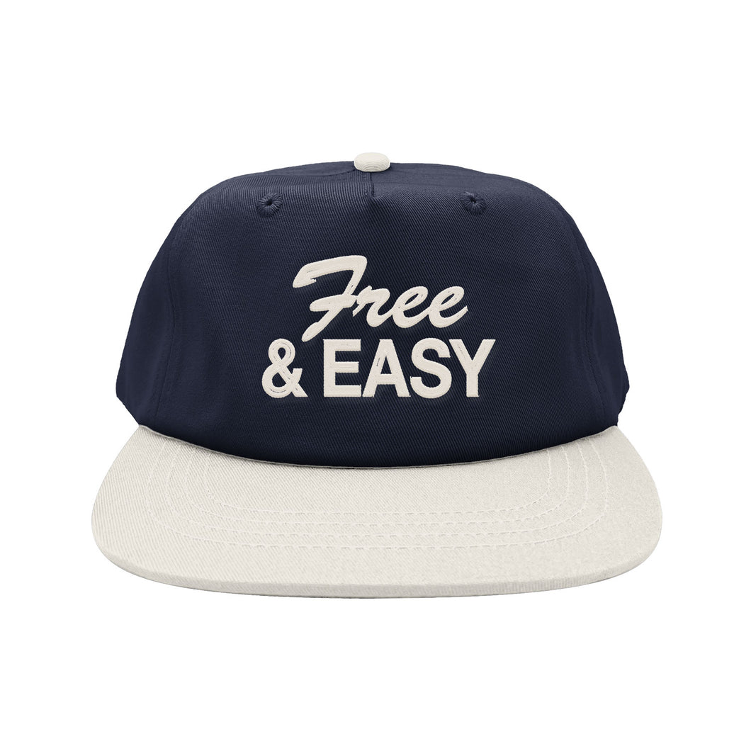 Free & Easy Two Tone Short Brim Snapback Hat