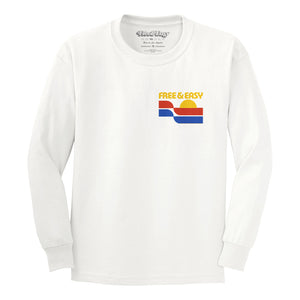 Sunset Waves Kids LS Tee