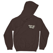 Load image into Gallery viewer, Don&#39;t Trip OG Hoodie in brown with white and brown Free &amp; Easy logo design on front left side on a white background - Free &amp; Easy
