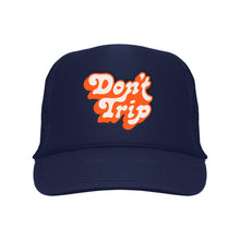 Load image into Gallery viewer, F&amp;E x Common Space Don&#39;t Trip Embroidered Trucker Hat
