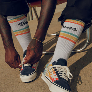 Vans x F&E OG Old Skool LX in Dress Blues + Marshmallow + F&E Signature Gradient-Free & Easy