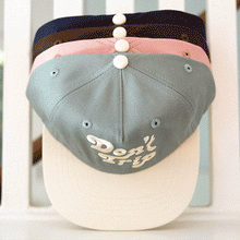 Load image into Gallery viewer, Don&#39;t Trip Two Tone Short Brim Snapback Hat
