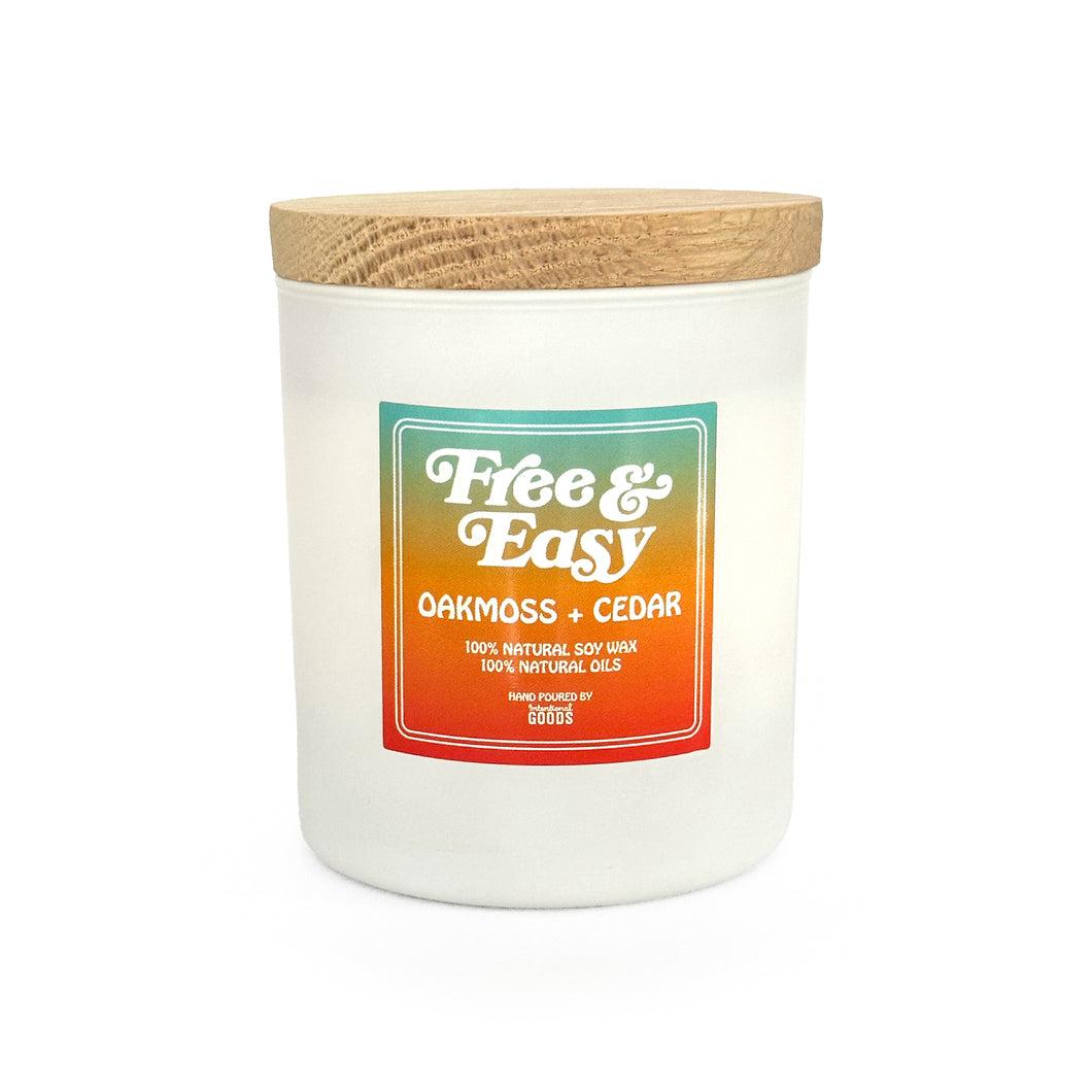 F&E Oakmoss + Cedar Candle