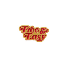 Load image into Gallery viewer, Free &amp; Easy Enamel Pin in red and gold
