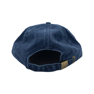 Don't Trip Washed Soft Brim Hat in navy with white Don't Trip embroidery on a white background -Free & Easy