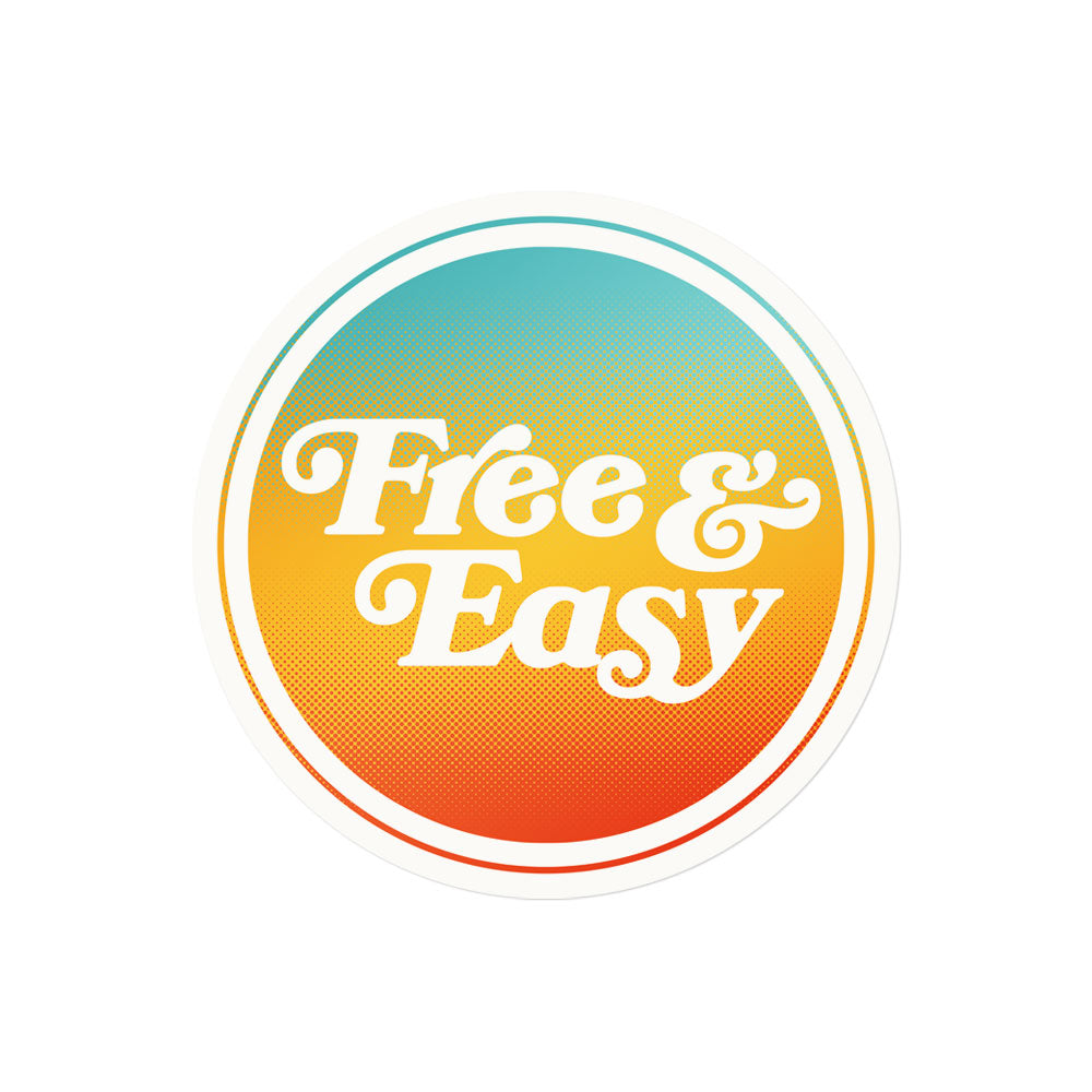Gradient Round Stickers (6 Pack)
