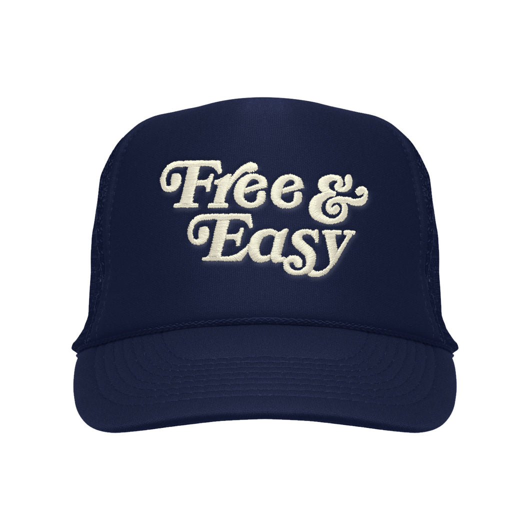 Free & Easy Embroidered Trucker Hat